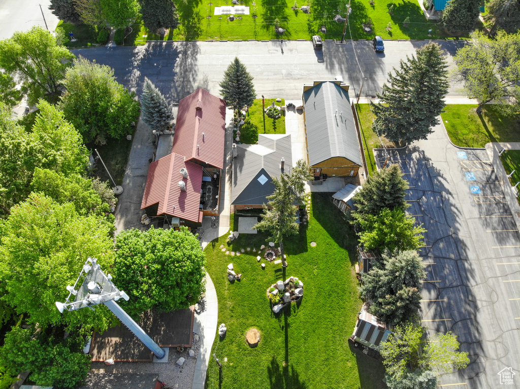 View from above of property