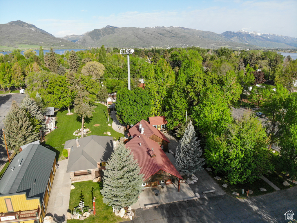 Drone / aerial view of mountains