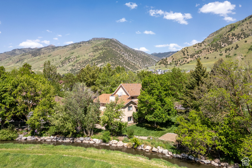 View of mountain background