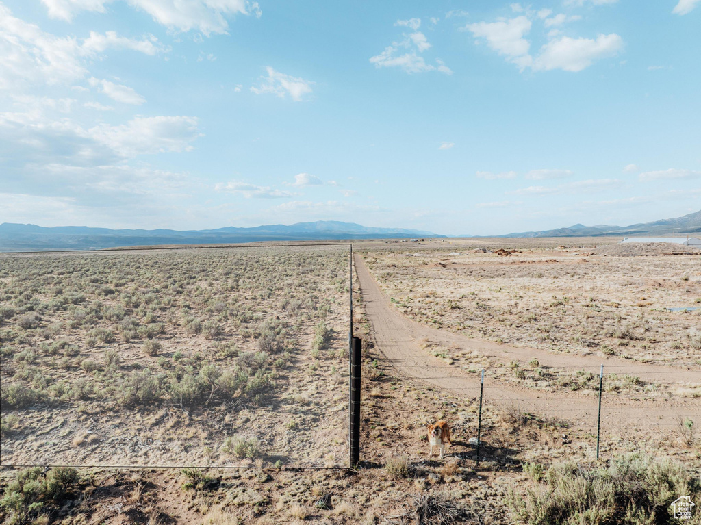 View of road with a mountain view and a desert view