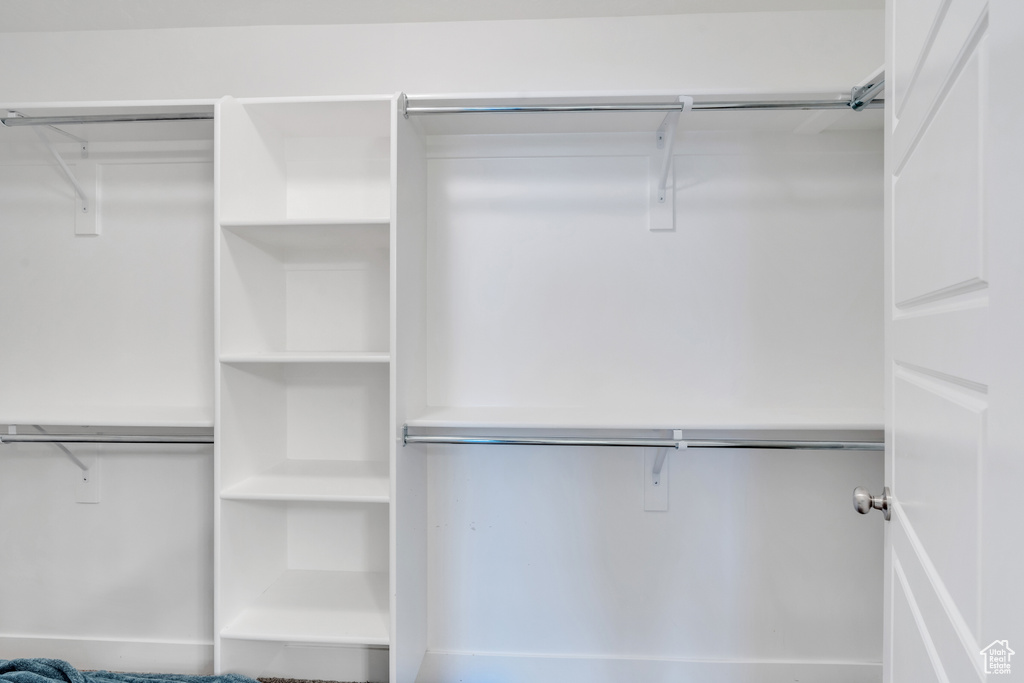 View of spacious closet