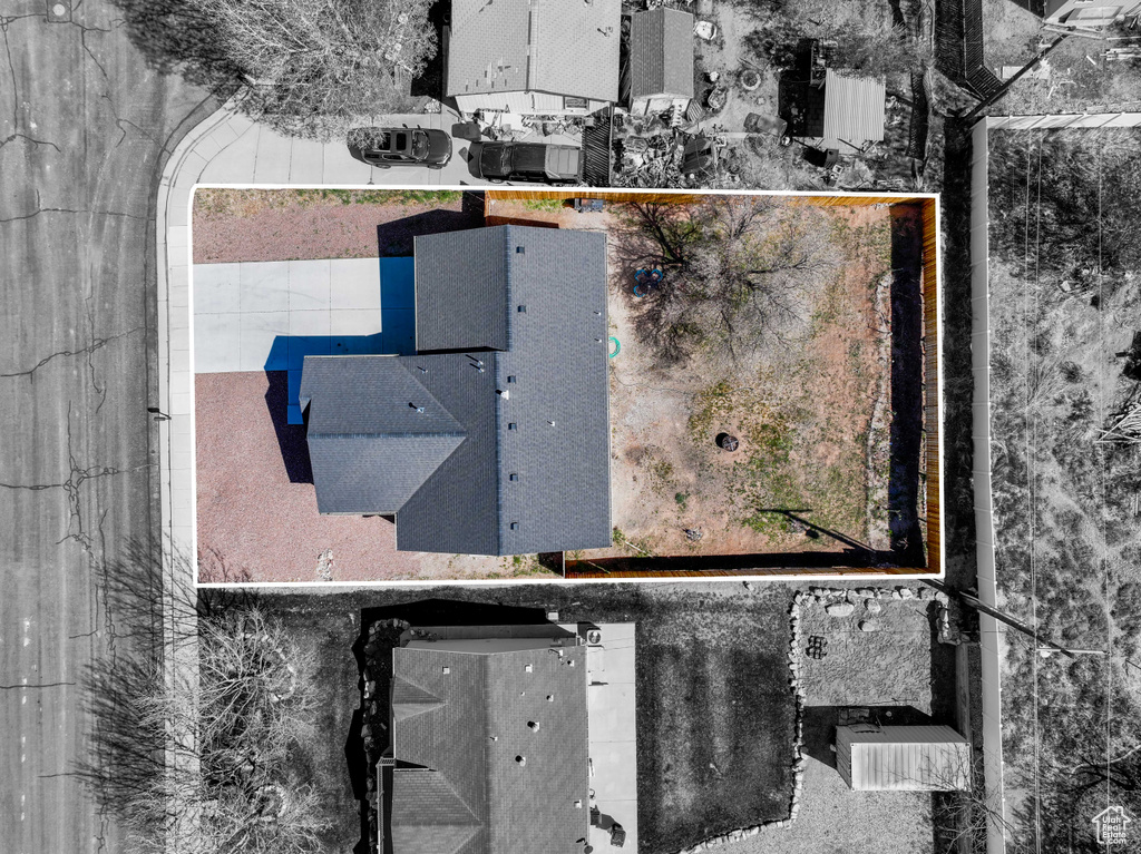View of property location featuring property parcel outlined
