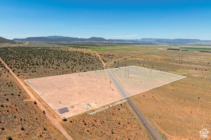 View of rural area with mountains and a desert landscape