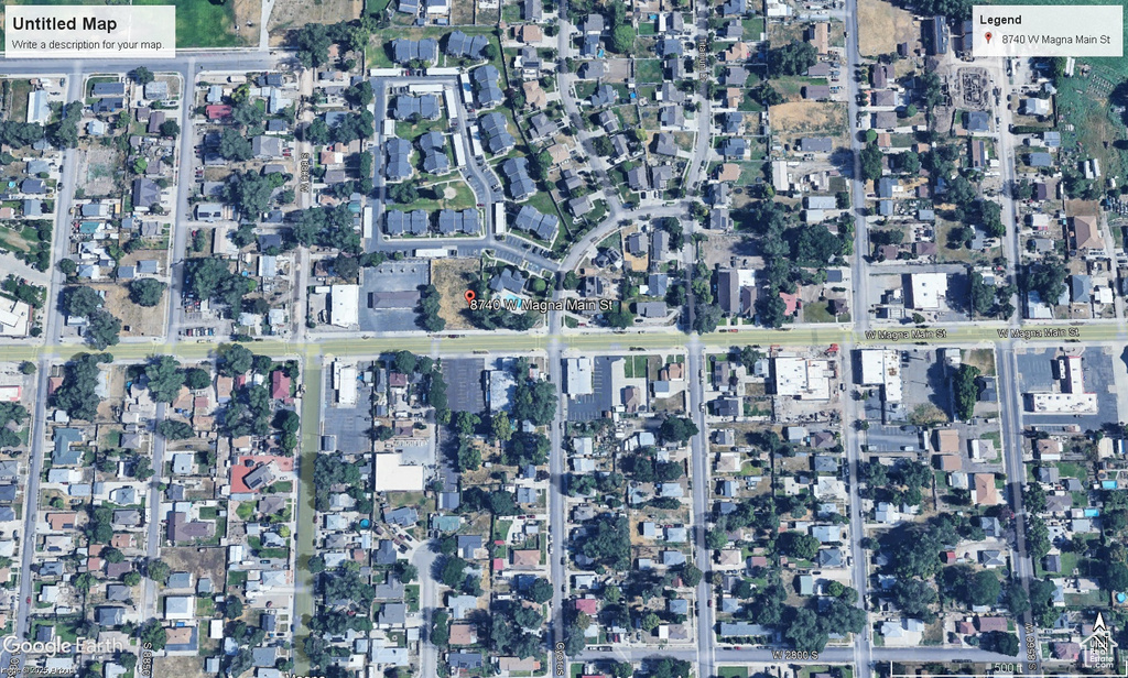 Aerial overview of property\'s location