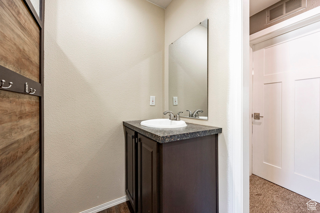 Bathroom featuring vanity