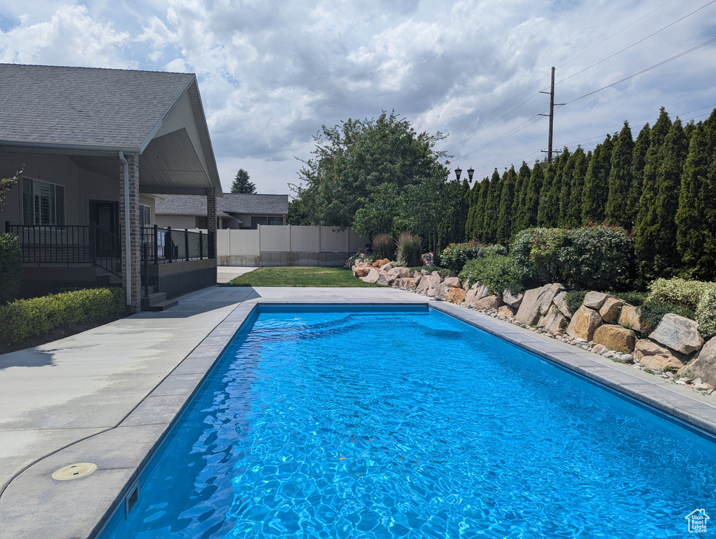 View of pool