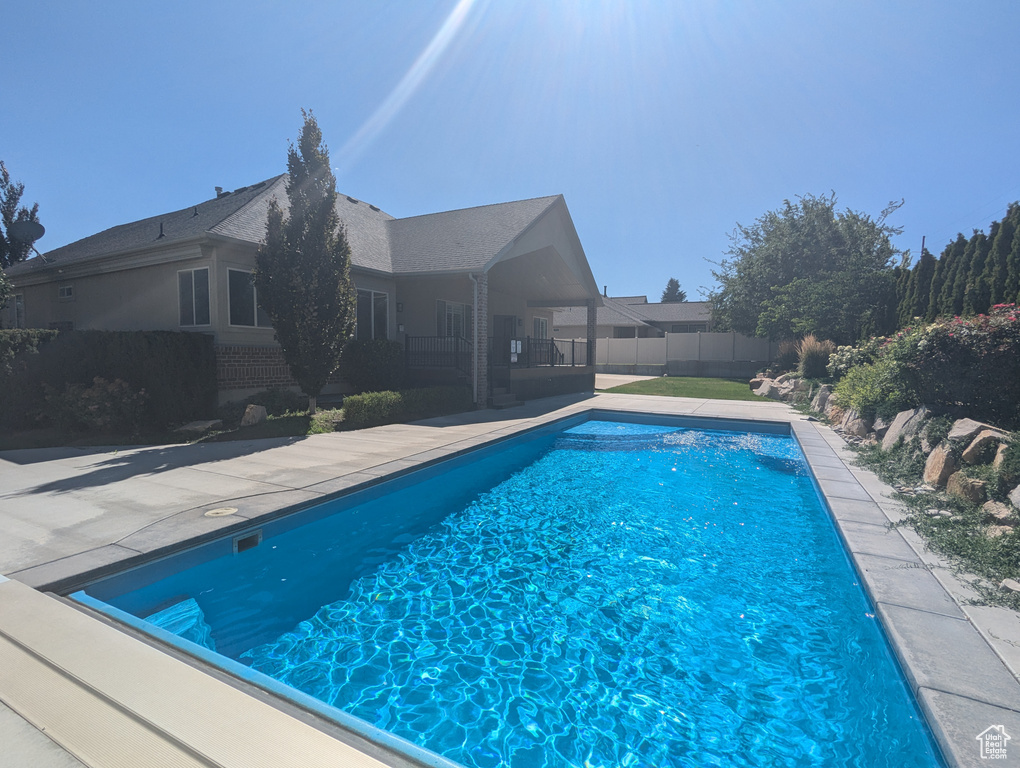 View of pool