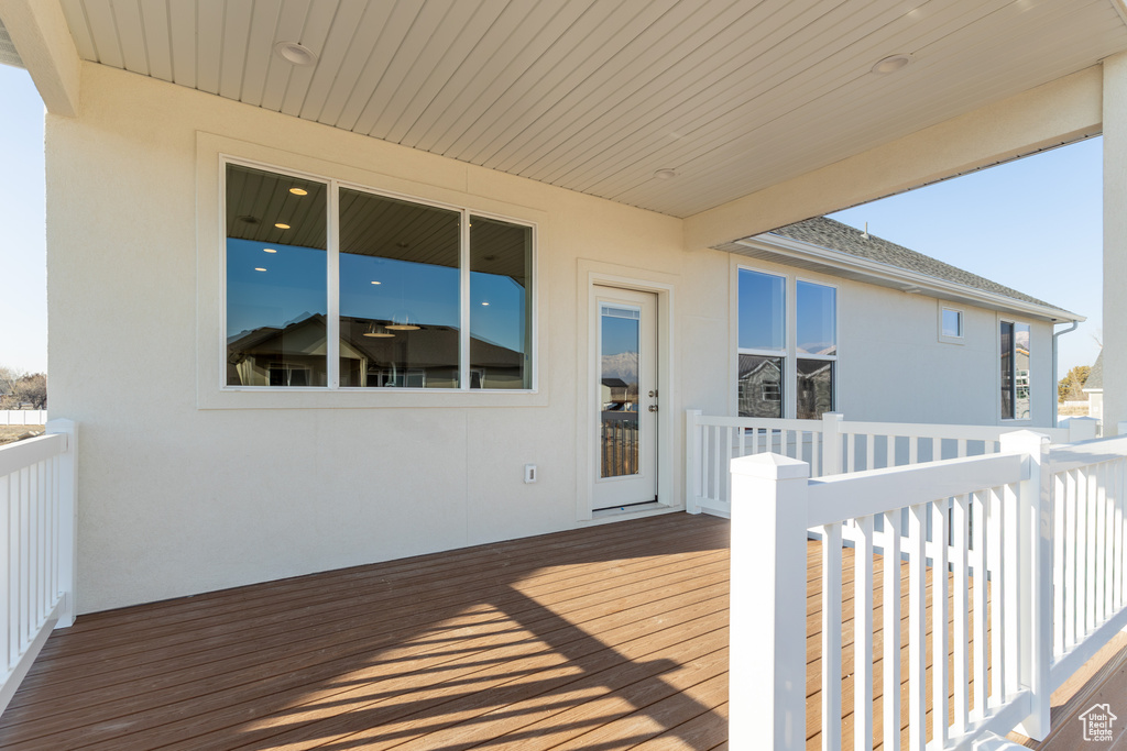 View of deck