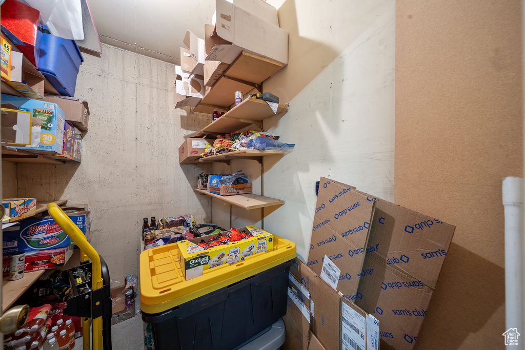 View of storage room