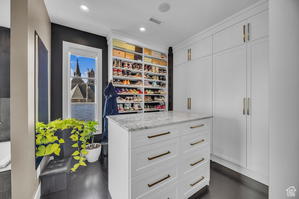 View of spacious closet