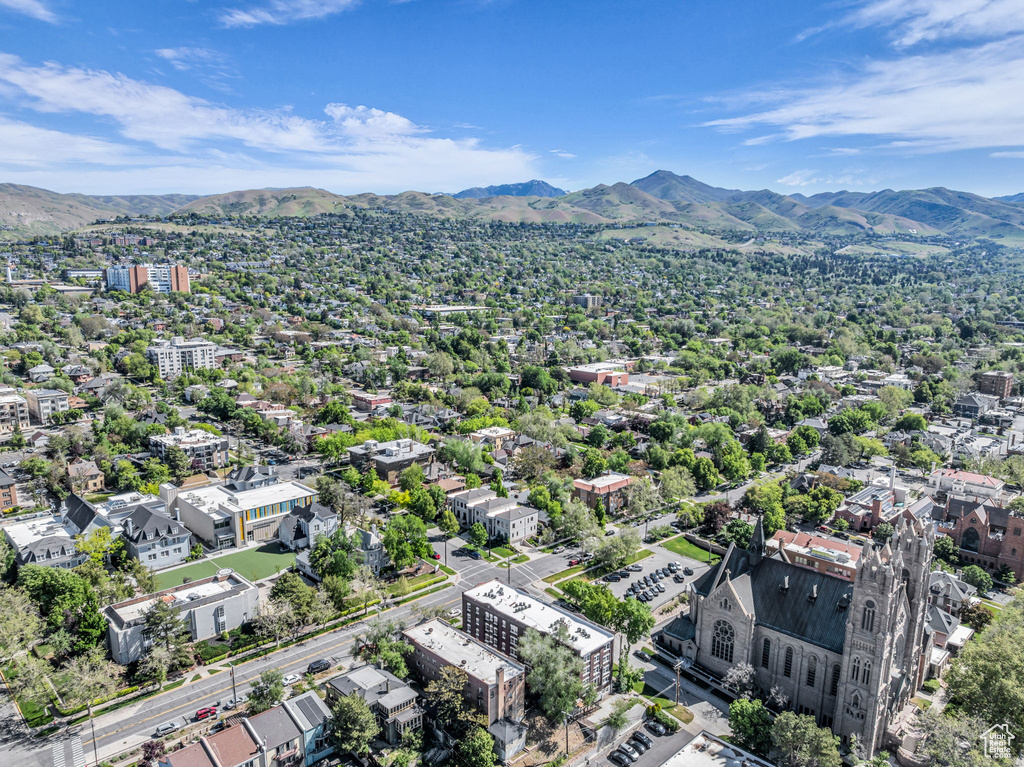 Aerial view of mountains