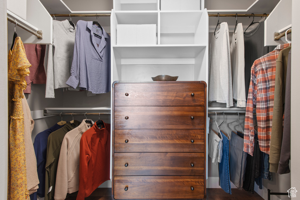 View of spacious closet
