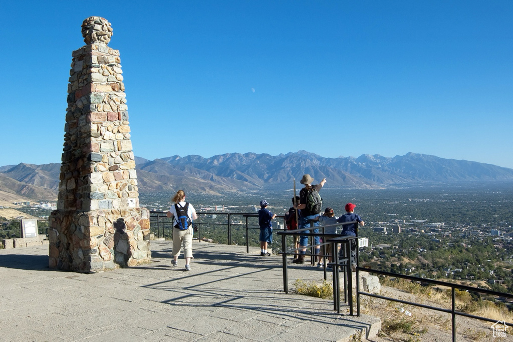 View of mountain backdrop
