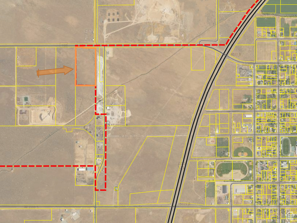 Aerial view of property\'s location