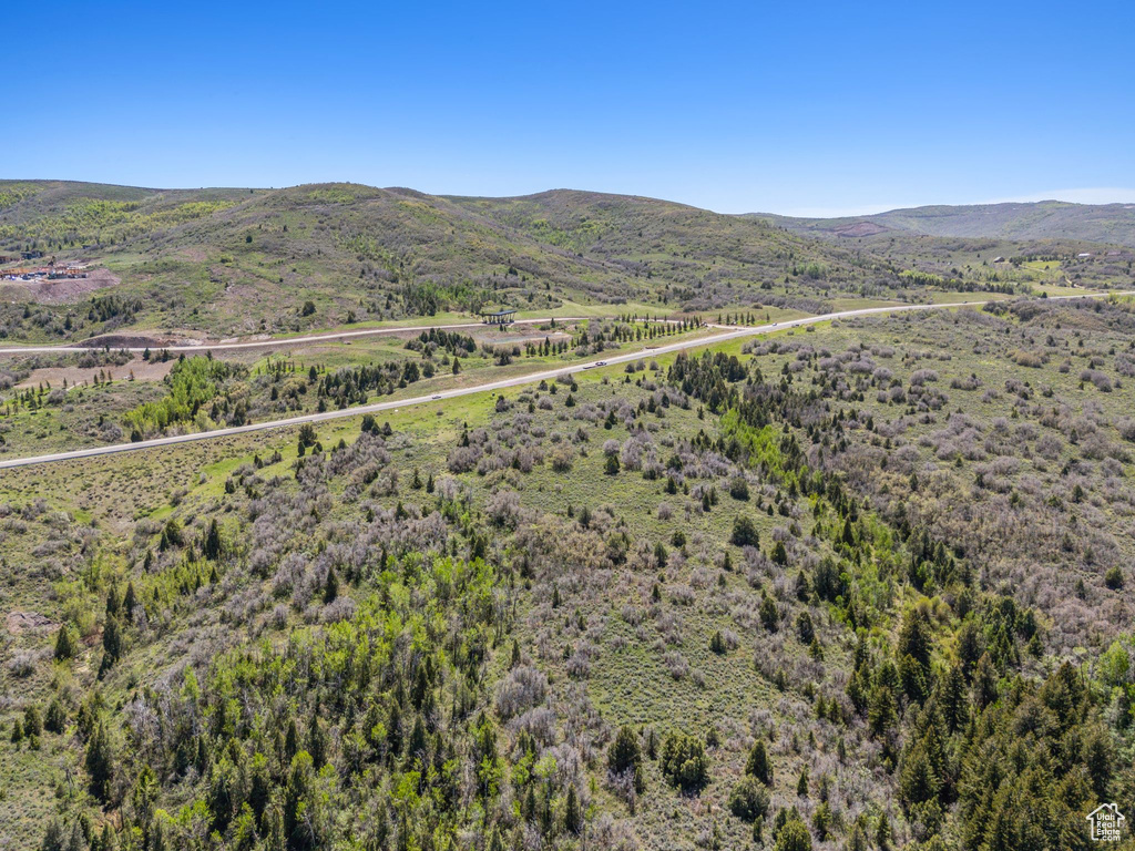 Aerial view of mountains