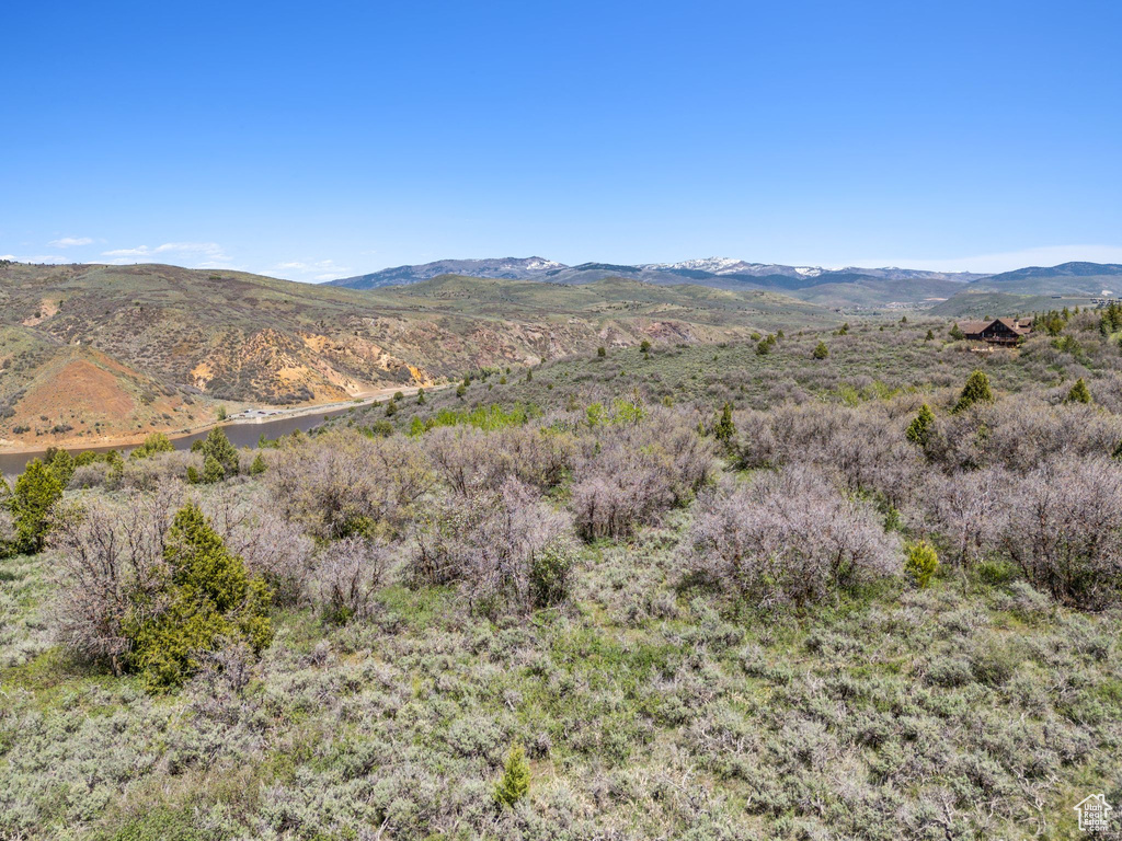 View of mountain background