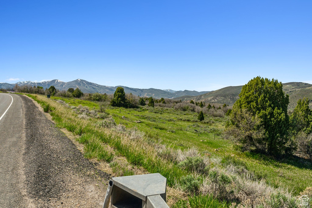 View of mountain backdrop