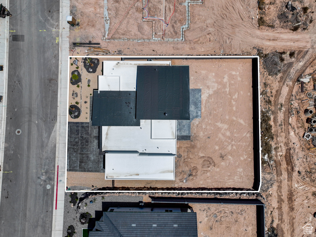 Aerial view of property\\\\\\\'s location with property boundaries highlighted