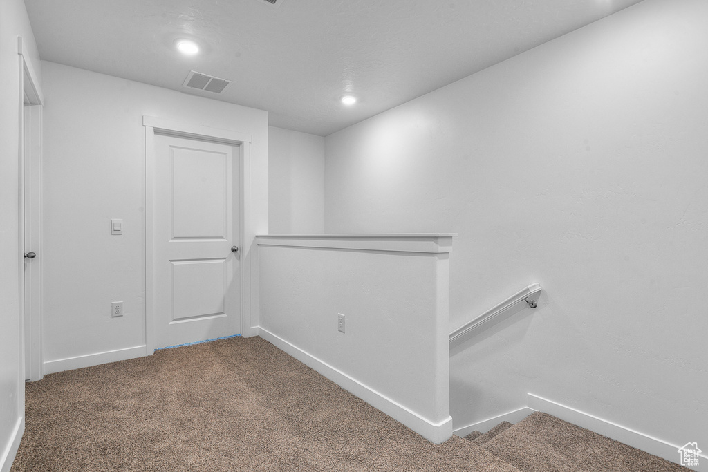 Walk in closet featuring carpet
