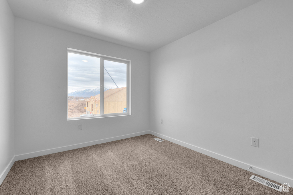 Unfurnished room with carpet floors and baseboards