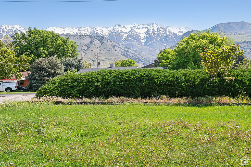 View of mountain background