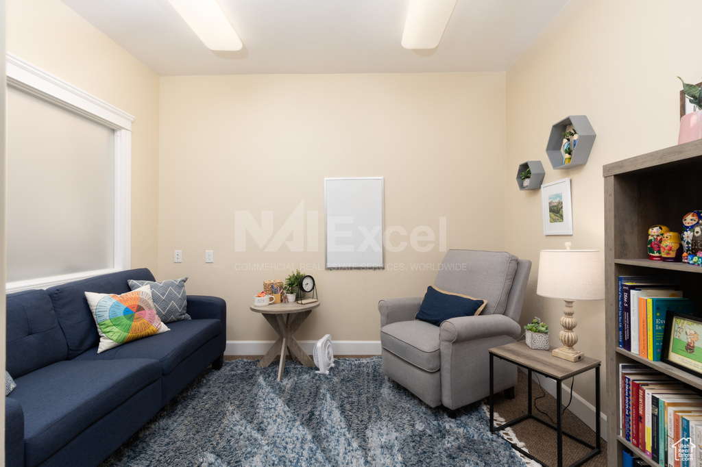 Living room with baseboards