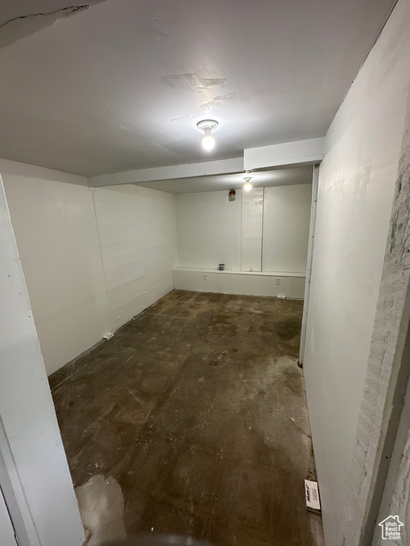View of finished below grade area