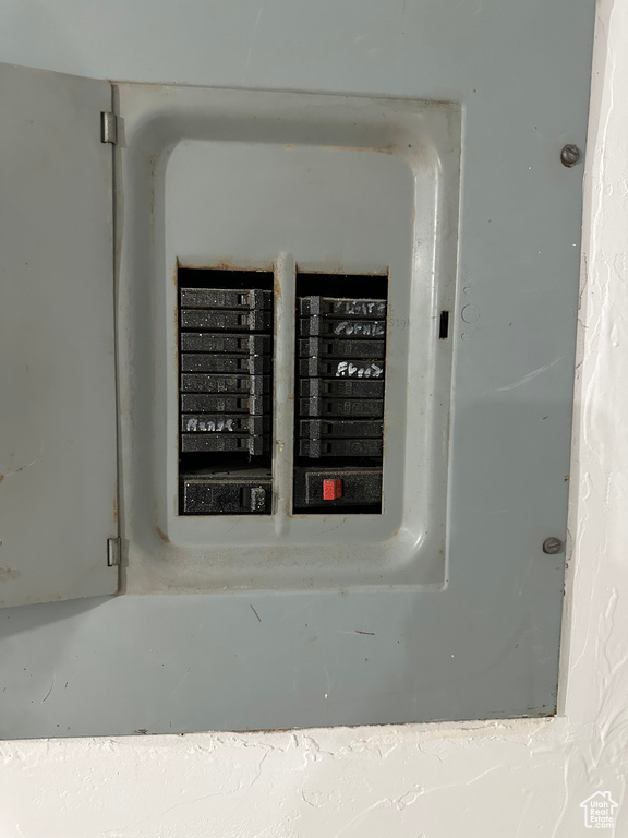 Utility room featuring electric panel