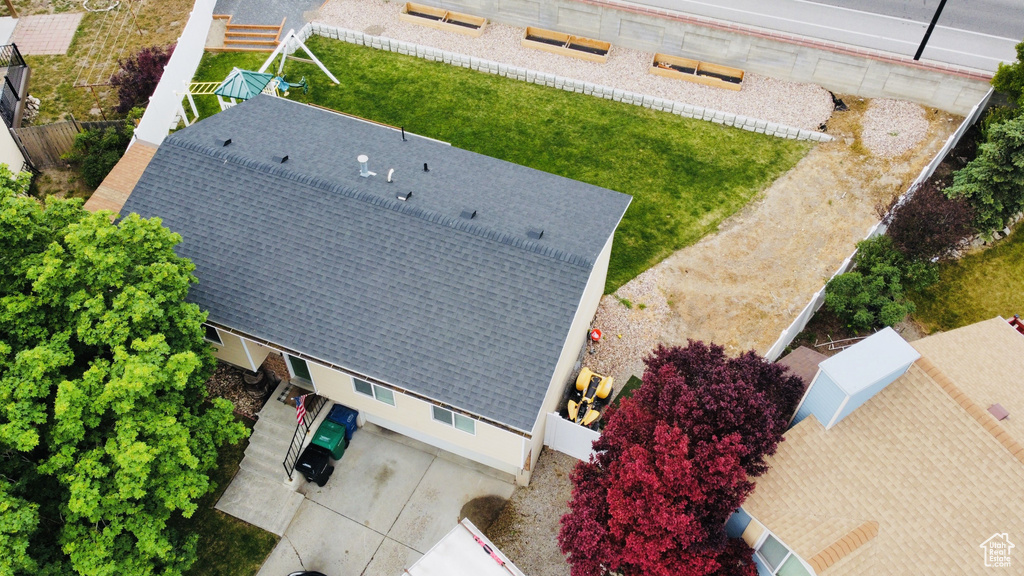 View from above of property