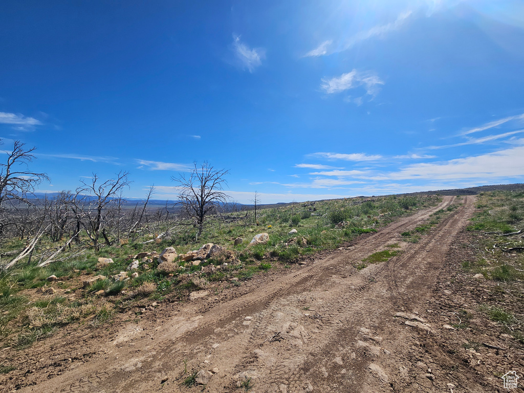 Mountain view with rural landscape