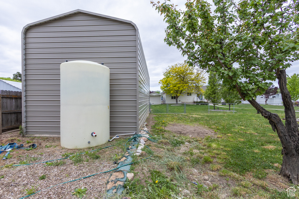 View of outbuilding