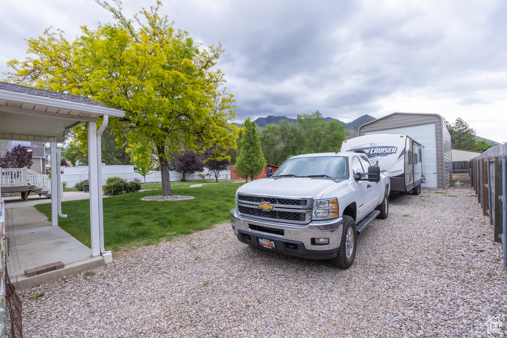 View of vehicle parking