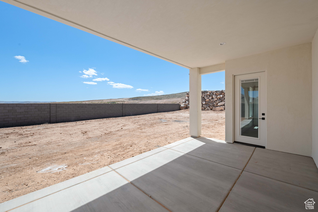 View of patio / terrace with a fenced backyard