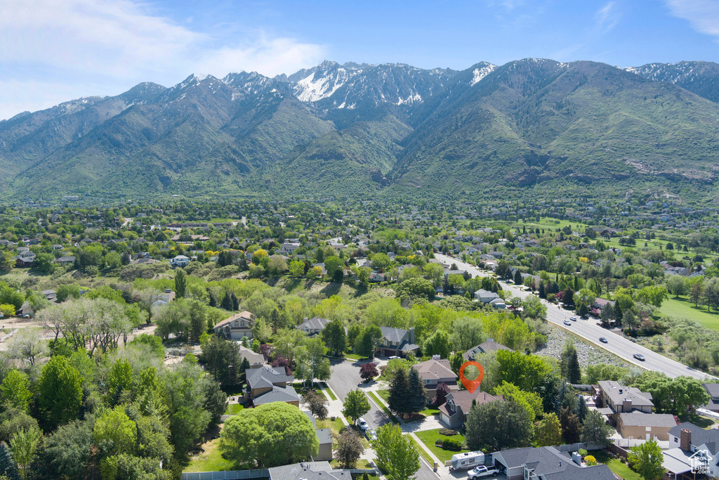 Aerial view of mountains