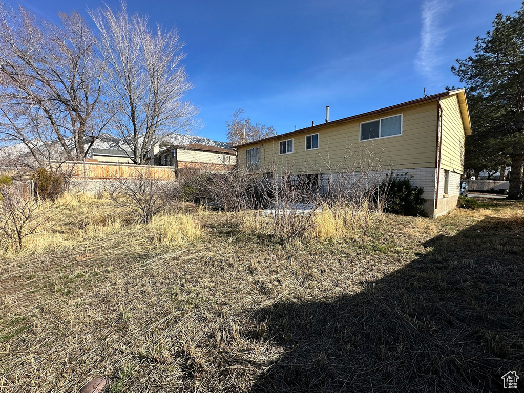 View of back of property