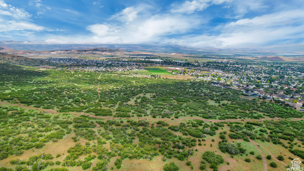 Bird\'s eye view of mountains