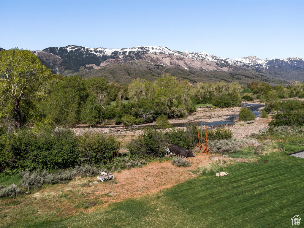 View of mountain backdrop