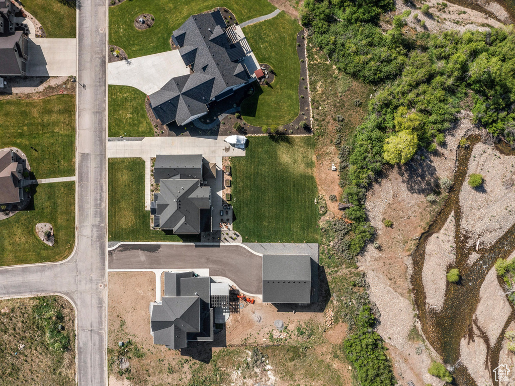 Aerial view of property and surrounding area