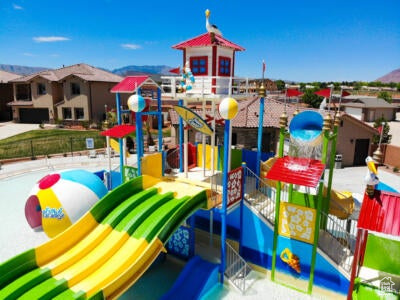 View of community jungle gym
