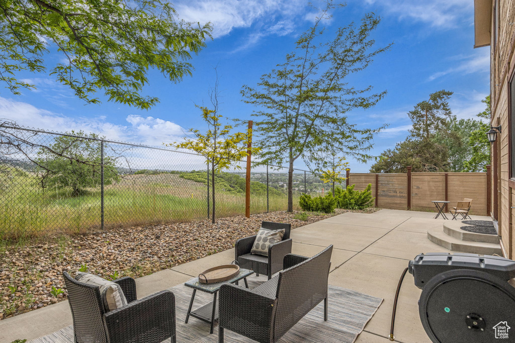 View of patio / terrace featuring a fenced backyard