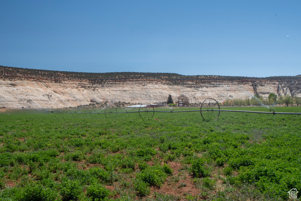 View of yard featuring a view of countryside
