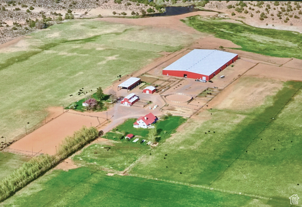 Birds eye view of property