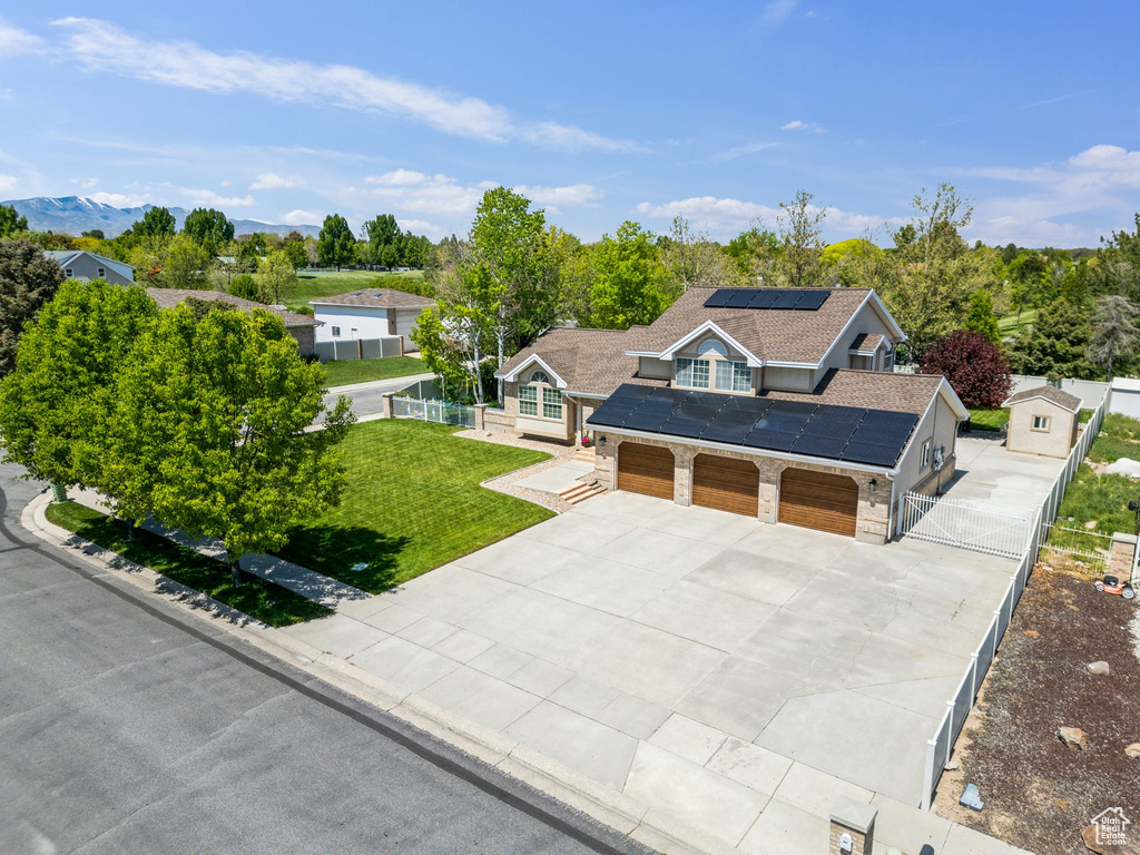 Aerial view of property and surrounding area