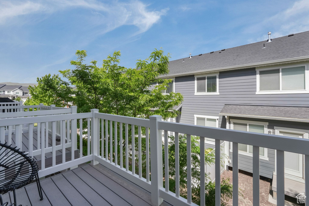 View of deck