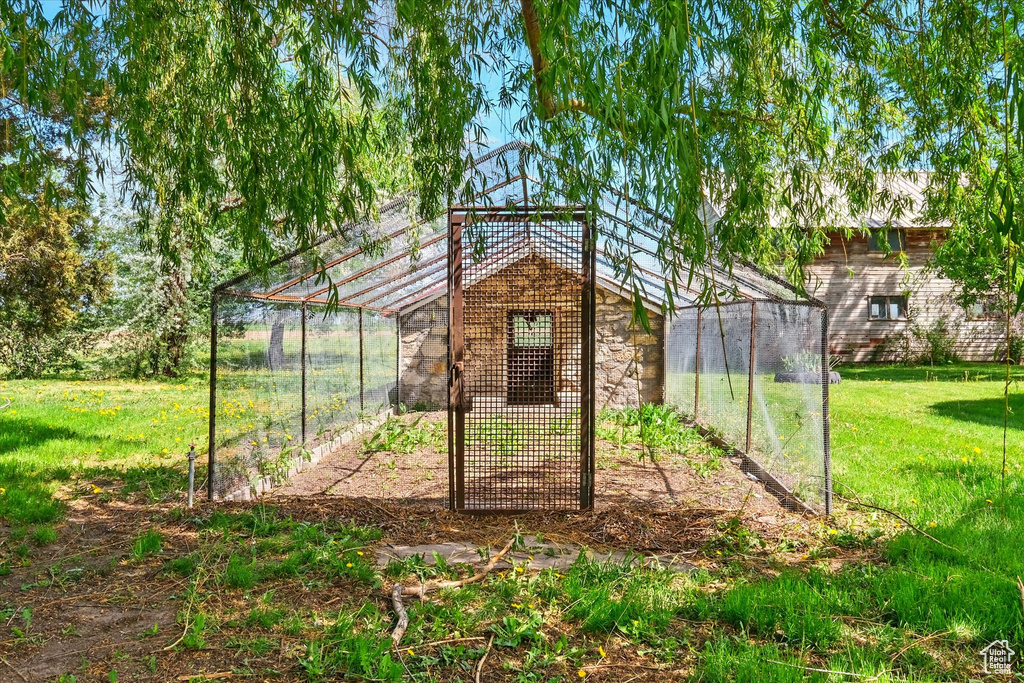 View of outbuilding