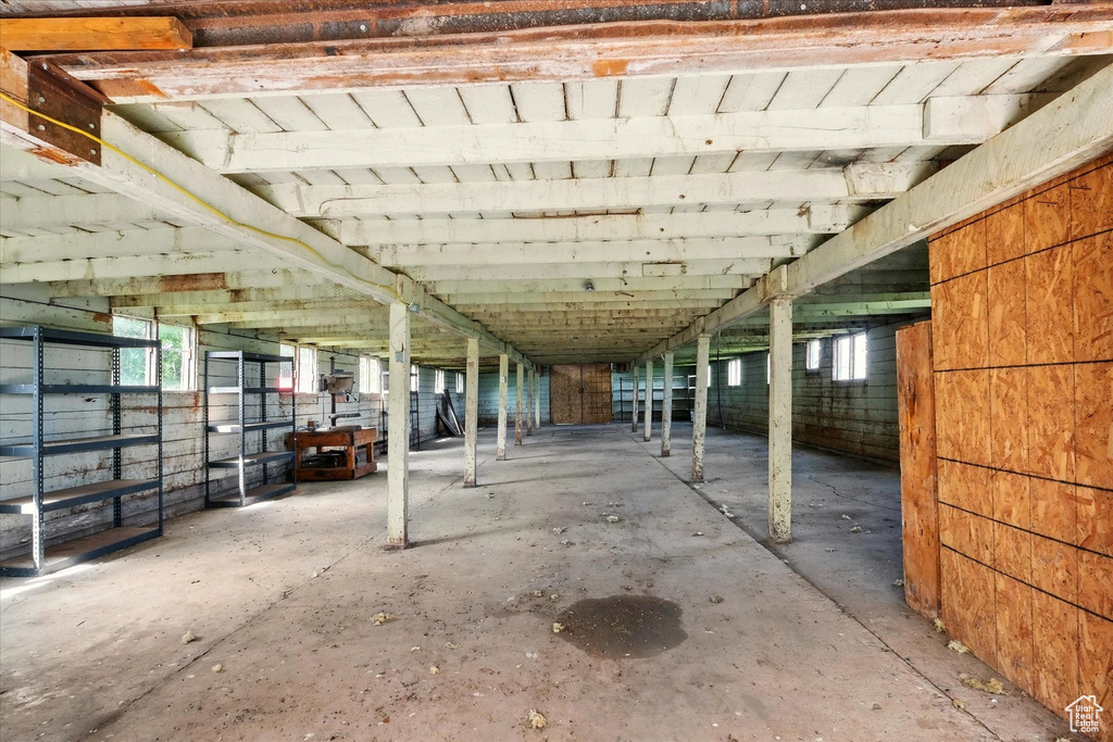 View of patio / terrace with an exterior structure and an outdoor structure