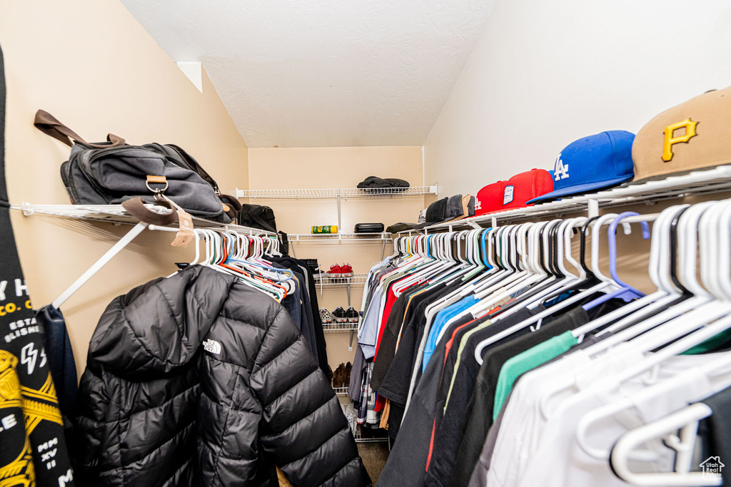 View of spacious closet