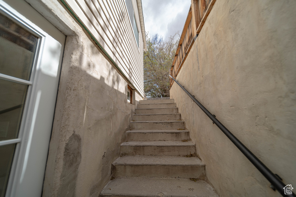 View of stairway