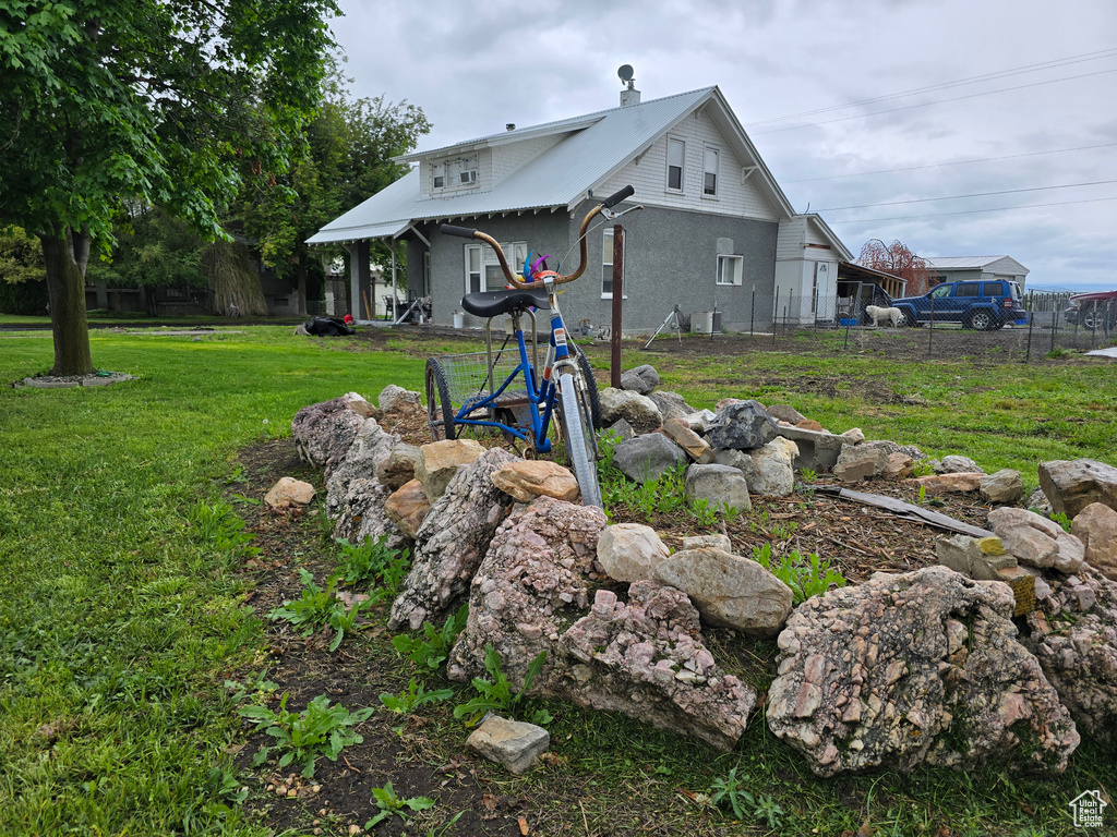 View of rear view of property