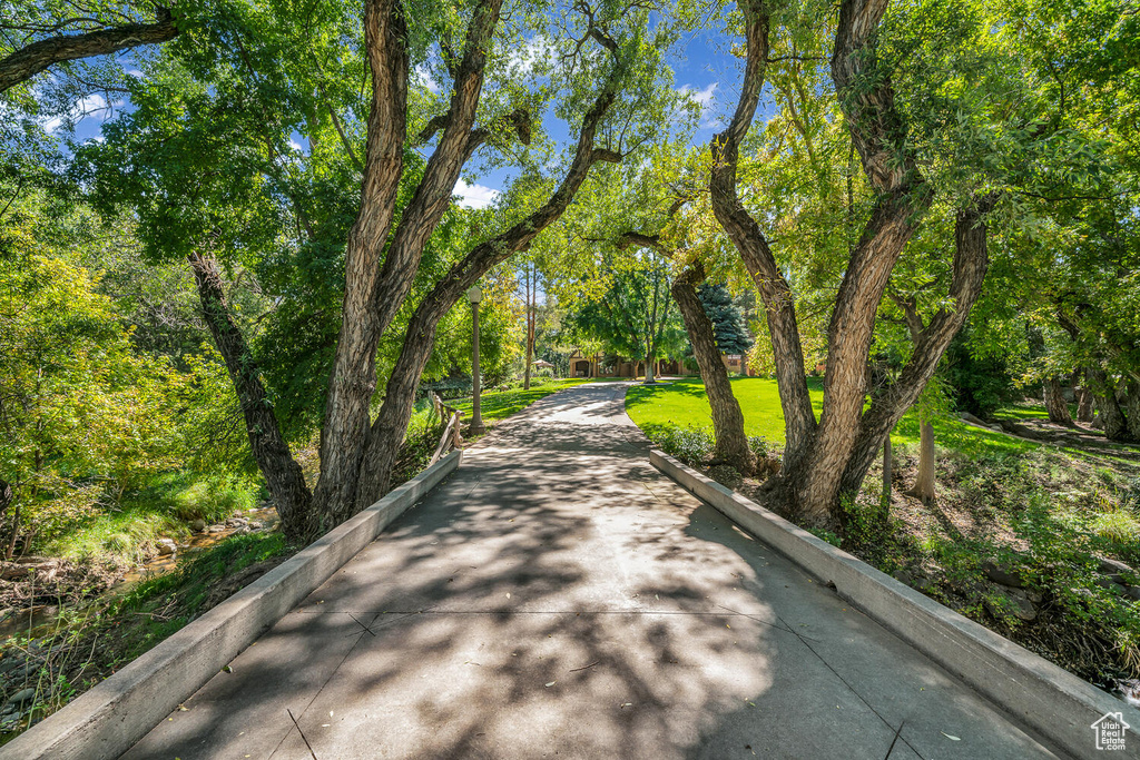 View of home's community featuring driveway